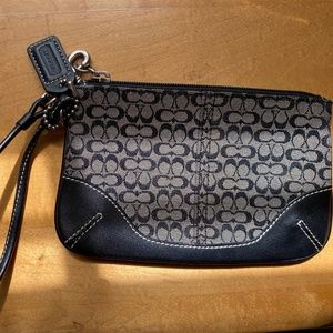 Black Coach wristlet